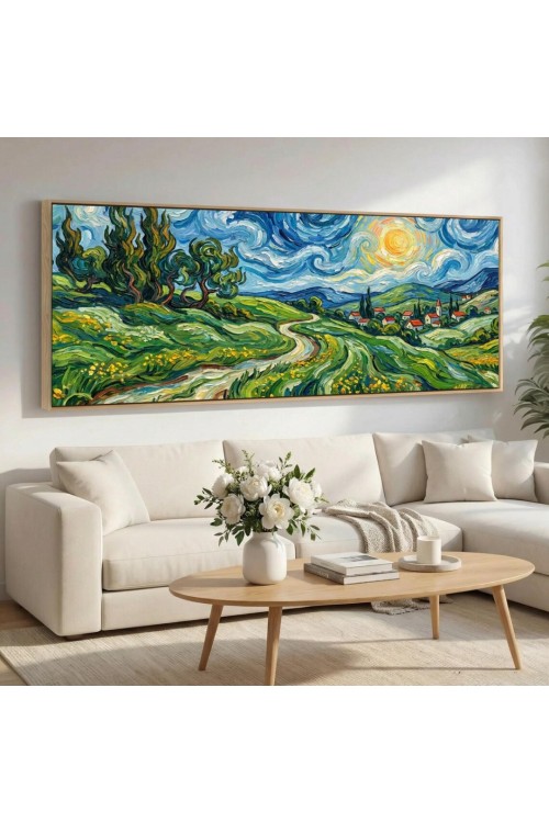 Extra Long Framed Canvas Wall Art